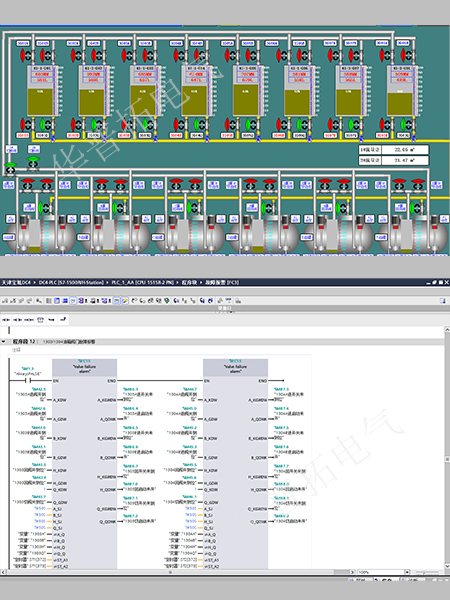 天津寶坻柴發機組供油系統觸摸屏組態畫面
